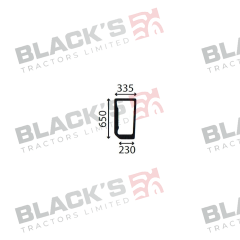 Cab Glass- LH Lower Front- Green Tint suitable for New Holland -  