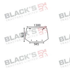 Cab Glass - Rear Window - 81865244 suitable for New Holland -  