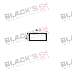 Cab Glass- Lower Rear- Green Tint suitable for New Holland -  
