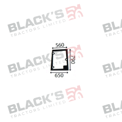 Cab Glass- Curved RH Side Window- Green Tint suitable for New Holland -  86521435   89861002