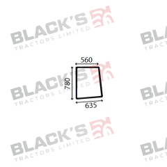 Cab Glass- LH Side Window- Clear suitable for Ford &amp; Fordson -  81876984