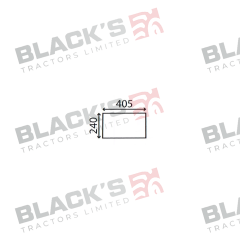 Cab Glass- Fixed Lower Rear- Clear suitable for Ford &amp; Fordson -  83982760