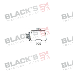 Cab Glass- Front Window- Clear suitable for Ford &amp; Fordson -  81822764