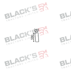 Cab Glass- Fixed Side Window- Clear suitable for Ford &amp; Fordson -  81822820