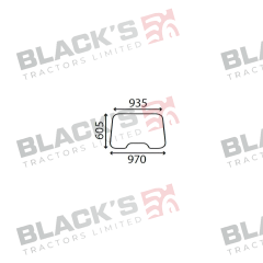 Cab Glass- Front Window- Clear suitable for Ford &amp; Fordson -  81822765