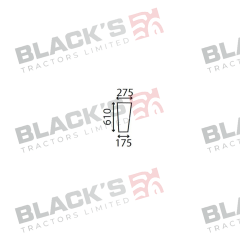 Cab Glass- LH Lower Front- Clear suitable for Ford &amp; Fordson -  83931986