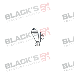 Cab Glass- RH Lower Door- Clear suitable for Ford &amp; Fordson -  83932001