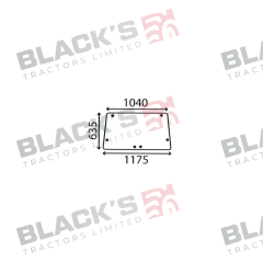 Cab Glass - Rear Window - 930175 suitable for Ford &amp; Fordson -  83932033
