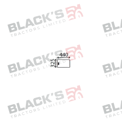 Cab Glass- Sliding Lower Rear- Clear suitable for Ford &amp; Fordson -  83932020