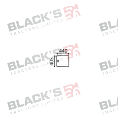 Cab Glass- Sliding Lower Rear- Clear suitable for Ford &amp; Fordson -  83932012