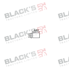 Cab Glass- Fixed Lower Rear- Clear suitable for Ford &amp; Fordson -  83932021