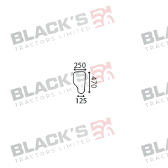 Cab Glass- LH Lower Front- Clear suitable for Ford &amp; Fordson -  83925760