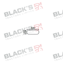 Cab Glass - Lower Rear - 83911750 suitable for Ford &amp; Fordson -  83911750