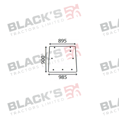 Cab Glass - Rear Window - 3389902M2 suitable for Massey Ferguson -  3389902M2  3389902M3