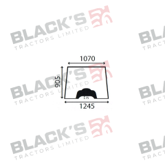 Cab Glass- Front Window - Green Tint suitable for Massey Ferguson -  3814954M1