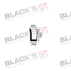 Cab Glass- Curved LH Lower Front - Green Tint suitable for Massey Ferguson -  3804553M1