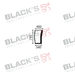 Cab Glass- Curved RH Lower Front - Green Tint suitable for Massey Ferguson -  3806702M1