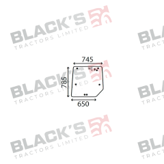 Cab Glass - Rear Window - 3804694M2 suitable for Massey Ferguson -  3804694M2