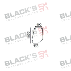 Cab Glass- Door - Green Tint suitable for Massey Ferguson -  3301841M1  3301841M2  3301841M3