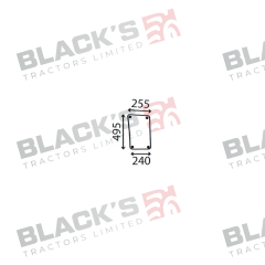 Cab Glass- Lower Front Window - Green Tint suitable for Massey Ferguson -  3301879M3  3301880M4