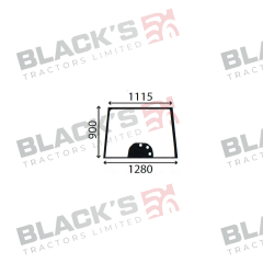 Cab Glass- Front Window - Green Tint suitable for Massey Ferguson -  3777602M2