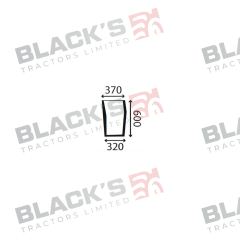 Cab Glass- Curved LH Lower Front - Green Tint suitable for Massey Ferguson -  3902149M1
