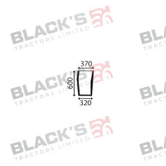Cab Glass- Curved RH Lower Front - Green Tint suitable for Massey Ferguson -  3902150M1