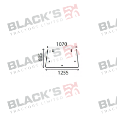 Cab Glass - Rear Window - 1897724M1 suitable for Massey Ferguson -  1897724M1