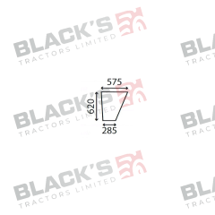 Cab Glass- Lower Door - Clear suitable for Massey Ferguson -  1897861M1