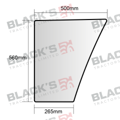 Cab Glass - Lower Door Left Curved suitable for John Deere -  L62577