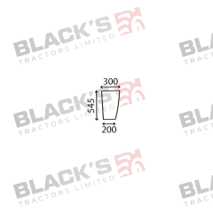 Cab Glass- Curved LH Lower Front - Green Tint suitable for David Brown -