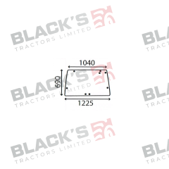 Cab Glass - Rear Window - K312000 suitable for Case International -  K312000