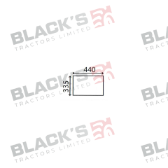 Cab Glass- Fixed Lower Rear - Green Tint suitable for Case International -  K303706