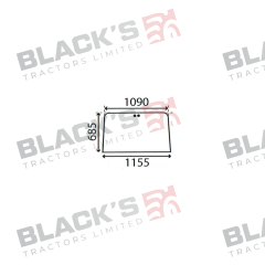 Cab Glass- Front Window - Clear suitable for Case International -  3113554R2