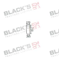 Cab Glass- Lower Front - Clear suitable for Case International -  3113558R2