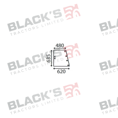 Cab Glass-Side Window - Clear suitable for Case International -  3123655R1