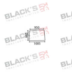 Cab Glass -  Rear Window - 98604C2 suitable for Case International -  98604C2