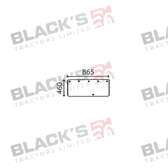 Cab Glass- Lower Rear - Clear suitable for Case International -  3118657R1