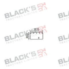 Cab Glass- Lower Rear - 1328504C1 suitable for Case International -  1328504C1