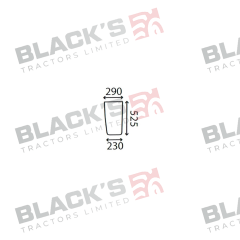 Cab Glass- Case XL Series Curved RH Lower front - Green Tint suitable for Case International -  3233037R2