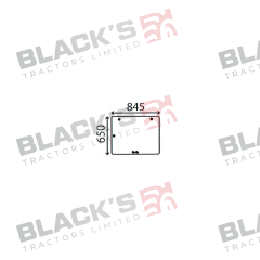 Cab Glass- Rear Window - Green Tint suitable for Case International -  182027A2