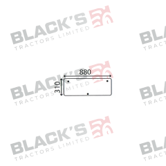 Cab Glass-Opening Lower Rear - Clear suitable for Case International -  182028A1