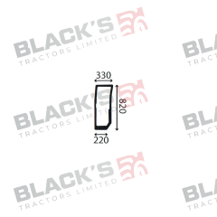 Cab Glass- Curved RH Lower Front - Green Tint suitable for Case International -  44911514