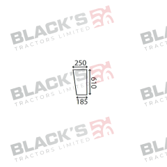 Cab Glass- RH Lower Front - Clear suitable for David Brown -