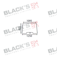 Cab Glass- Front Window (Laminated) - Clear suitable for Massey Ferguson -  3900625M1