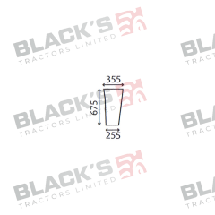 Cab Glass- LH Lower Front - Green Tint suitable for Massey Ferguson -  3901613M1
