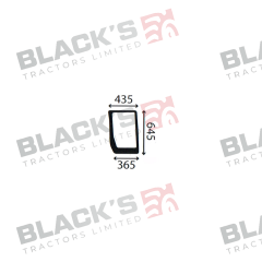 Cab Glass - Curved LH Lower Front- Green Tint suitable for New Holland -  