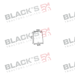 Cab Glass -  Side Window suitable for Ford &amp; Fordson -  81873533   81873534 
