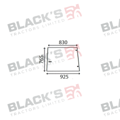 Cab Glass LH/RH -  Side Window - Green Tint suitable for John Deere -  L57977