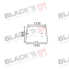 Cab Glass- Rear Window - Clear suitable for John Deere -  L57979